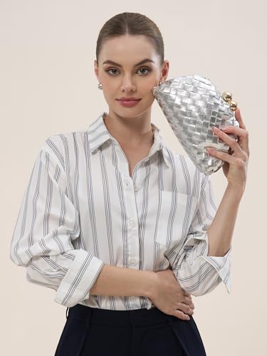 Image of CHUNLI Dressy Woven Clutch Purses for Women Evening Wedding Formal Occasion,Dumpling Crossbody Shoulder Handbags for Women