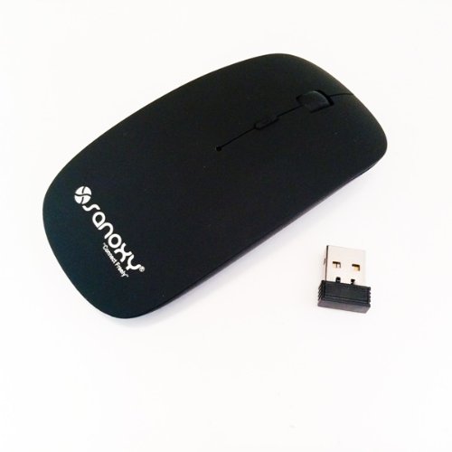 Sanoxy ® 2.4G Wireless Slim Mouse With Mini Nano Receiver (Black) #TOP4