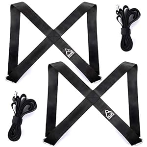 Blue Mountain Tilbanden | 2 Persoons Versterkte PRO 2-Persoons Schouder Verhuisbanden | Heavy Duty Tilbanden – 300kg Draagvermogen | Multifunctionele Verhuishulp voor Meubels en Apparaten