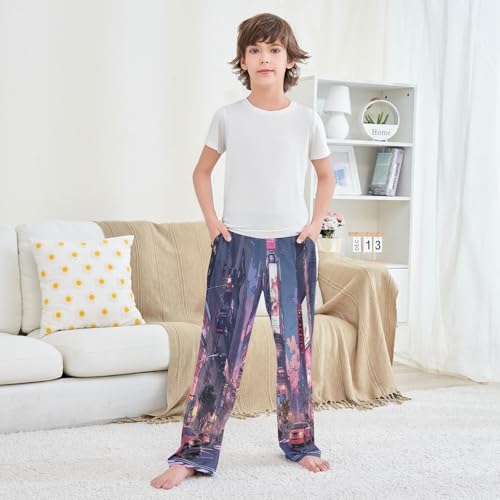 Boys' Pants New York City Long Bottoms Jogger Pants Elastic Waist Trousers with Pockets S-XL3