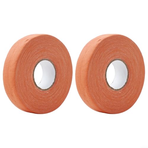 Hochviskose Eishockey-Bänder, 2-teiliges Set mit rutschfester und schweißabsorbierender Funktion (orange)