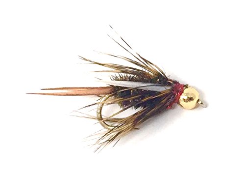 Feeder Creek Bead Head Prince Nymph | Nymphs for Fly Fishing | Flies for Fly Fishing | 12pc Nymph Flies for Trout Fishing | 3 Size Fly Fishing Assortment