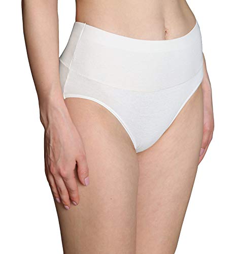 Image of Innersy Women's 5 Pack High Waist Tummy Control Solid Color Cotton Briefs Panties