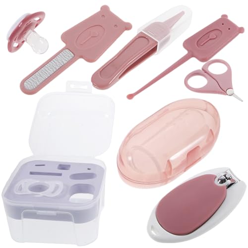 BESPORTBLE Set de Cortaúñas para Bebés Mango Antideslizante y Tijeras, Kit Completo para Manicura y Pedicura de Recién Nacidos Hogar