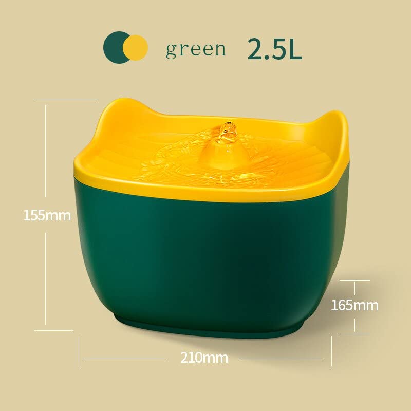 Fuente de agua automática para perros y gatos 2.5L blanca miniatura 3