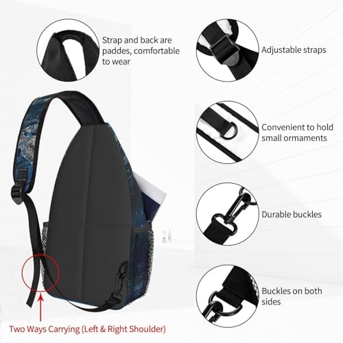 Morrales sling para mujer y hombre, bolso cruzado casual miniatura 3