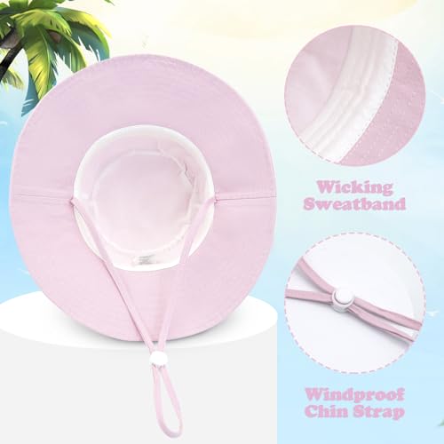 Baby Sun Hat Toddler UPF 50+ Kid Bucket Hats for Girl Summer Cap Boy Sun Protection Caps Wide Brim4
