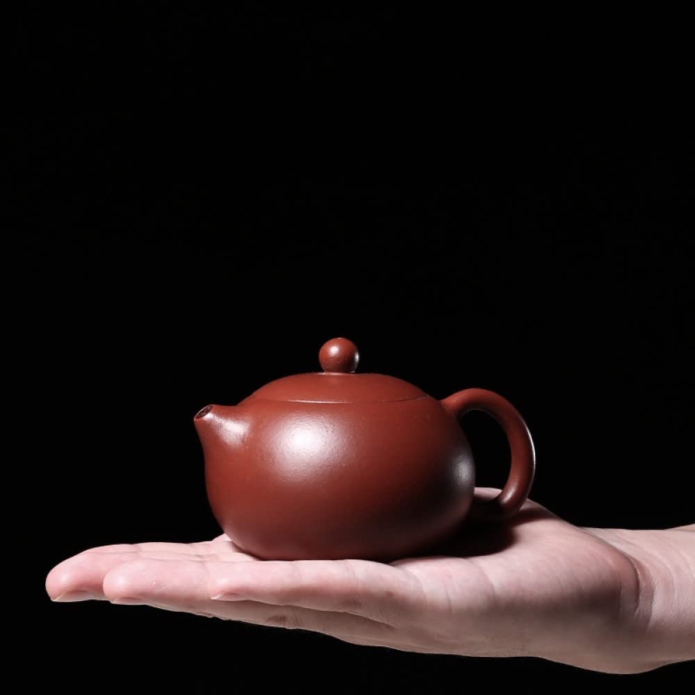 Ceramiczny zestaw do herbaty - chiński zestaw do herbaty Yixing Zisha Fioletowy czajniczek Xishi z dzbankiem do herbaty, 4 filiżanki i pudełko dla taty, dziadka, męża i miłośników herbaty