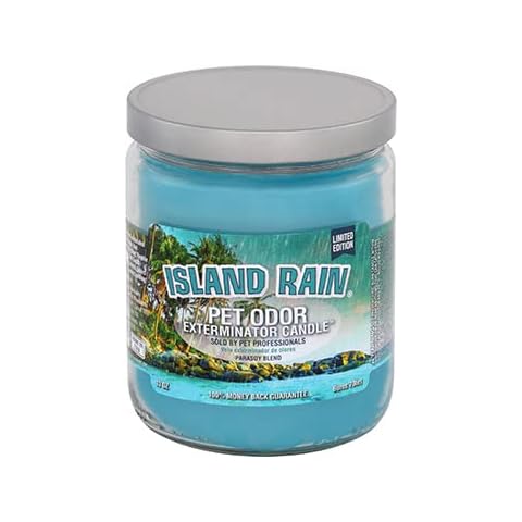 Pet Odor Exterminator 13oz Candle, Island Rain Limited Edition Cover