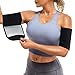 Bingrong Damen Sauna Effekt Thermo Schweiß Arm Bands Trimmer Arm Former Oberarme Schlanker Shaper Kompression Einstellbare Arm Gürtel für Sport Fitness