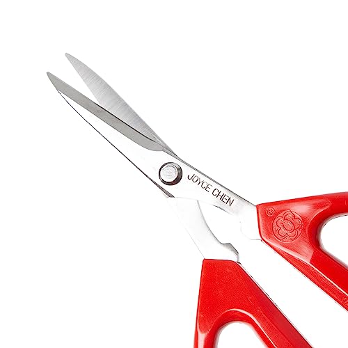 Joyce Chen Original Unlimited Kitchen Scissors All Purpose Dishwasher Safe Kitchen Shears with Comfortable Handles, Red