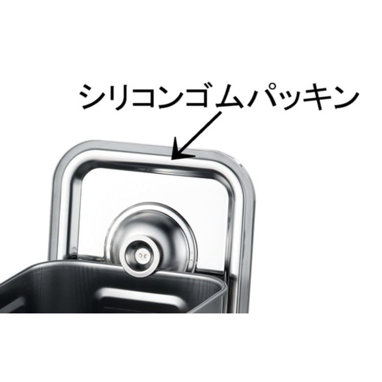 赤川器物　18-8 目盛付 角型キッチンポット 24cm パッキン・フック付 Amazon｜AG 18-8 目盛付 角型キッチンポット 24cm (手付