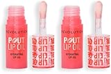 Revolution, Pout Lip Oil - Nährendes Tinted Lippenöl für Glanzvolle Lippen ohne Klebrigkeit,...