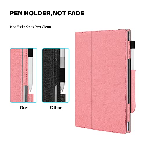 Ayotu Folding Case For Remarkable 2 Paper Tablet 10.3" 2020 Released, With Multi-Angle Foldable Design/Premium Pen Holder/Hand Rest Function/Smart Elastic Band (Not Fit For Remarkable 1), Pink #TOP3