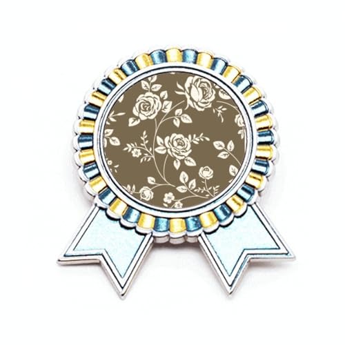 Broche rose en métal pour fixer vos gilets ouverts et embellir vos vestes