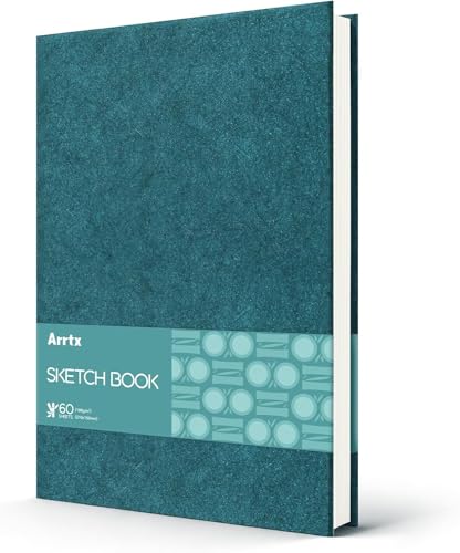 Arrtx プレミアム A5 スケッチブック ハードカバー 120ページ 180GSM 中性紙 厚手 画帳 アーティスト 学生 専門家向け (21×15cm)