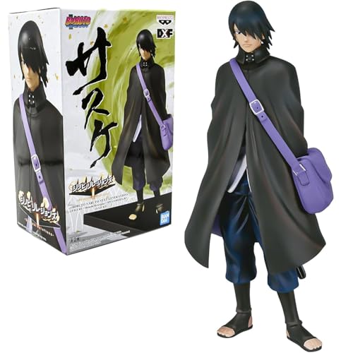 Bandai - Banpresto - Boruto: Naruto Next Generations - Sasuke - Figurine de Collection Sasuke Uchiwa Comeback Shinobi Relations SP2 - Licence Officielle Naruto - Figurine Collector 16cm - BP18003P