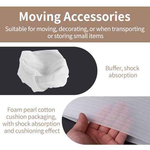 100 Stück Schaumfolie (30x30cm, 1mm), Verpackungsmaterial zum Schutz von Zerbrechlichem & Geschirr als Luftpolster-Schutzfolie, für Umzug, Lagerung, Reise und Transport (Endmembranbeutel)
