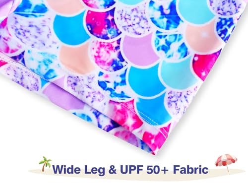 Image of Girls Swimsuits Two Piece Tankini Multicolor Bathing Suits with Boyshort Summer Beach Swimwear Set
