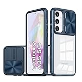 [Compatible avec Samsung Galaxy A35] Cette Étui est compatible avec Samsung Galaxy A35. (Remarque : certains modèles ne disposent pas d'un cache coulissant pour l'appareil photo, mais le design surélevé protège parfaitement l'objectif des chocs et des rayures.)