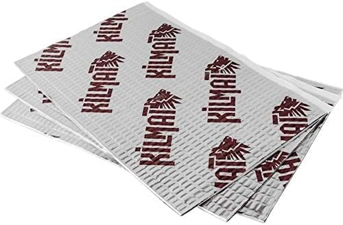 KILMAT 2 mm 1.7 m² Selbstklebende Alubutyl Anti Dröhn Dämmmatte Auto Dämmung Schalldämmung und Schallschutz für Kfz