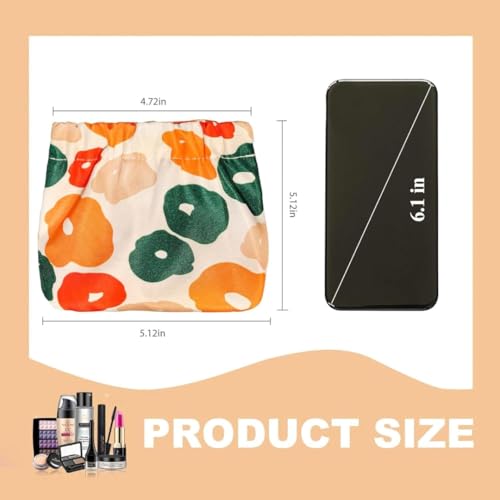 Image of Sprqcart Small Makeup Bag Mini Pouch | Waterproof Drawstring Pocket Organizer | Compact Cosmetic Storage for Lipsticks & Daily Essentials (Pack of 3)