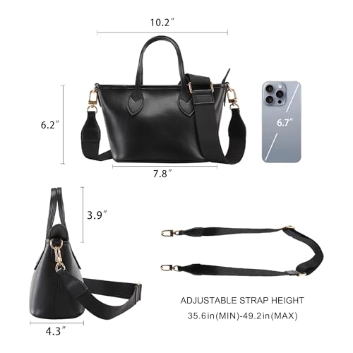 Mini Tote Handbag for Women Premium Look Perfect Small Crossbody Bags Compact Design Adjustable Removable Strap4