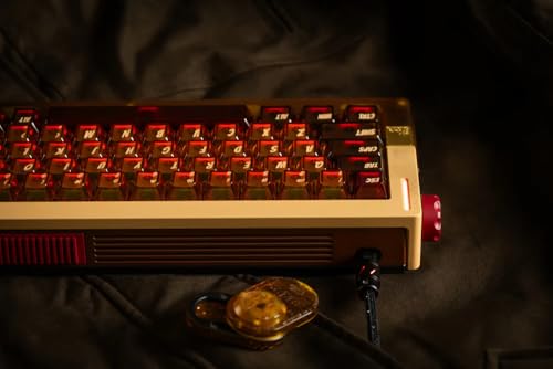 DRY STUDIO Retro 63 RT HE Clavier de jeu filaire magnétique avec sensation mécanique, métal et PEI avec faible latence 8K et commutation de mode RVB – Ambre brumeux – vue 4