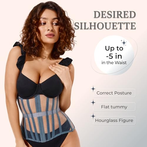 WS Waist Secrets Women Underbust Corset Modern
