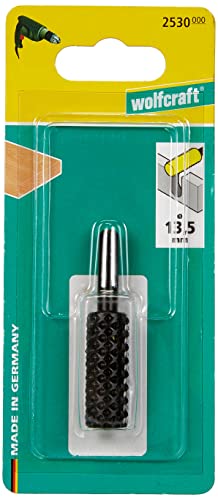 wolfcraft Holzraspeln für Bohrmaschinen, Rundschaft I 2530000 I Für das Raspeln von Vertiefungen und Konturen in Holz und anderen weichen Baumaterialien