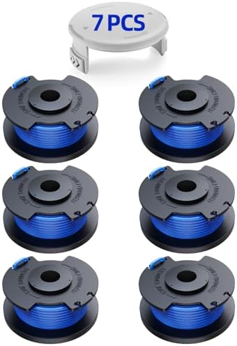 Top 5 Grass Trimmer Picks That Will Change Your Lawn Care Game 7 YWTESCH 7 Packs Weed Wacker String Replacement for Ryobi One+ AC14RL3A,0.065-Inch String Trimmer Refill Compatible with Ryobi 18v, 24v, and 40v Trimmer(6 Trimmer Line,1 Trimmer Cap)