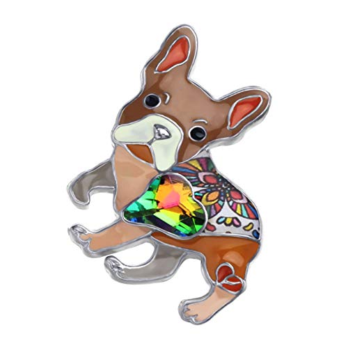 Pin de perro bulldog con esmalte resistente para personalizar chaquetas 3