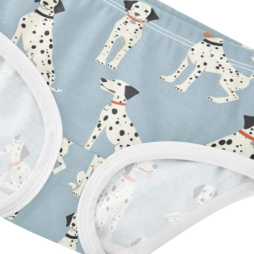 Wusikd Dalmatian Dogs Girls' Underwear Cotton Cute Girls Briefs Soft Toddler Underwear 2T4