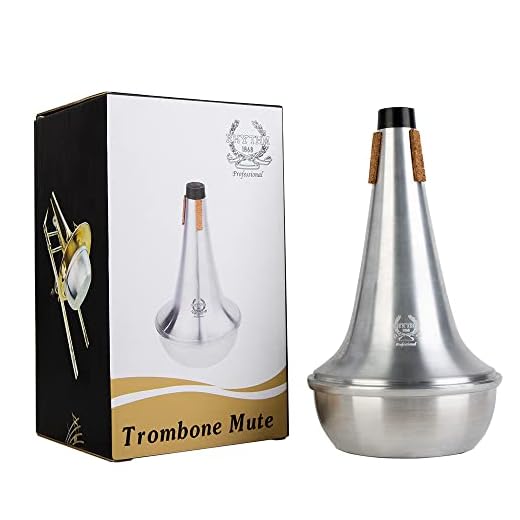 Rhythm Trombone Mute,Trombone Mute Silencer,Lightweight Aluminum Trombone Practice Mute