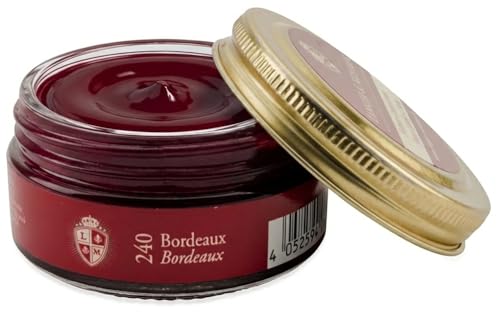 Langer & Messmer crème de cirage pour cuir lisse cirage de haute qualité pour l'entretien des chaussures convient à toutes les chaussures en cuir lisse 50 ml