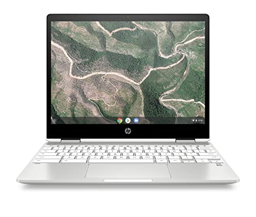 Chromebook x360 12b-ca0000sf Ordinateur Ultraportable Convertible et Tactile 12" HD（英特尔赛扬、RAM 4 Go、eMMC 32 Go、AZERTY、ChromeOS）