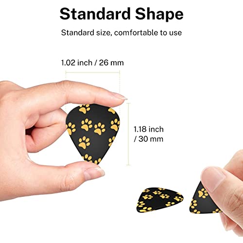 Lot de 6 médiators dorés en forme de patte de chiot pour guitare acoustique, guitare électrique, basse, ukulélé – fins… - Les Beatles, Paul McCartney, John Lennon, RIngo Starr, George Harrison Lot de 6 médiators dorés en forme de patte de chiot pour guitare acoustique, guitare électrique, basse, ukulélé – fins… – Image 8