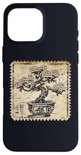 BONSAI 盆栽の木、盆栽の植物、盆栽の植木鉢、盆栽 スマホケース iPhone 16 Pro Max 用