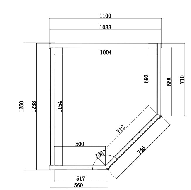 Bagno Italia Sauna 125x110 cm biposto infrarossi e finlandese combinata 6 irradiatori cromoterapia radio I11