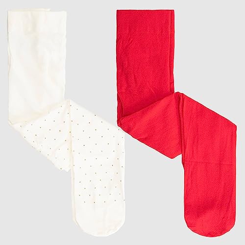 Cat & Jack Girls' Tights 2 Pairs2