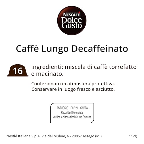 Café Capsules Compatible Dolce Gusto Lungo Déca Intensité 6 Nescafe Dolce Gusto La Boite De 16 Capsules - vue 10