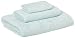 AmazonBasics Quick-Dry 3-Piece Towel Set, Ice Blue
