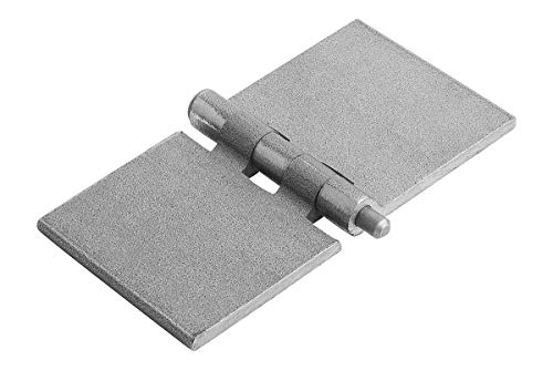 Charnière soudée K1140 - En acier - Longueur x largeur : 80 x 40 mm - Contenu : 2 pièces