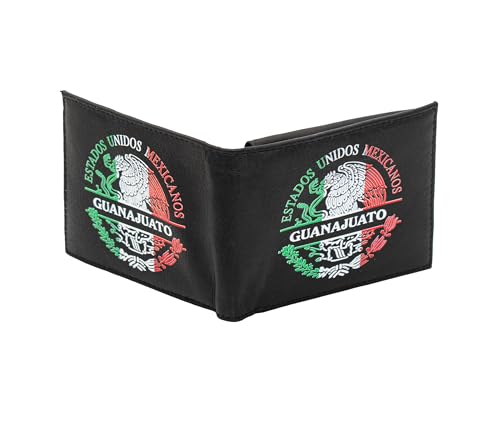 Guanajuato Men printed Mexico States real Leather Wallet Cartera Estados Billetera3