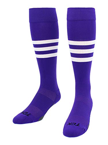 Image of Baseball & Softball Socks | USA Made Dugout Series Striped | Over the Calf | Sizing for Youth Boys, Girls, Men, & Women's