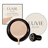 Face Foundation Makeup, Mushroom Head Air Cushion CC Cream, Moisturizing Concealer Brighten Long-Lasting, Natural BB Cream for All Skin Types (Natural)