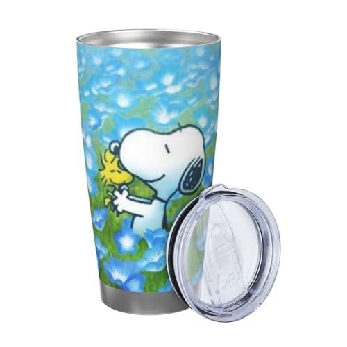 マグカップ スヌーピー7 コーヒーカップ コンビニカップ 保冷 保温 タンブラー ステンレス製 大容量 真空断熱マグ 蓋付き 持ち運び 直接ドリップ 車用 600ml Straw Three-piece Set