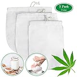 Multipropósito: adecuado para máquinas de café, exprimidores, fabricantes de leche de soja para hacer leche de nuez vegana (almendras, avellanas, anacardos y granos), leche de soya, jugo de frutas, jugo de vegetales, queso, café frío, vino, etc. Resistente a altas temperaturas, se puede cocinar.