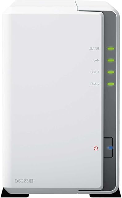 Synology DS223J 2 Bay Desktop NAS, czarny