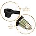 iplusmile 2Pcs Motorcycle Brake Bleeder Screws with Caps Durable Automotive Brake System Accessories for Efficient Brake Fluid Replacement Compatible with Motorcycles